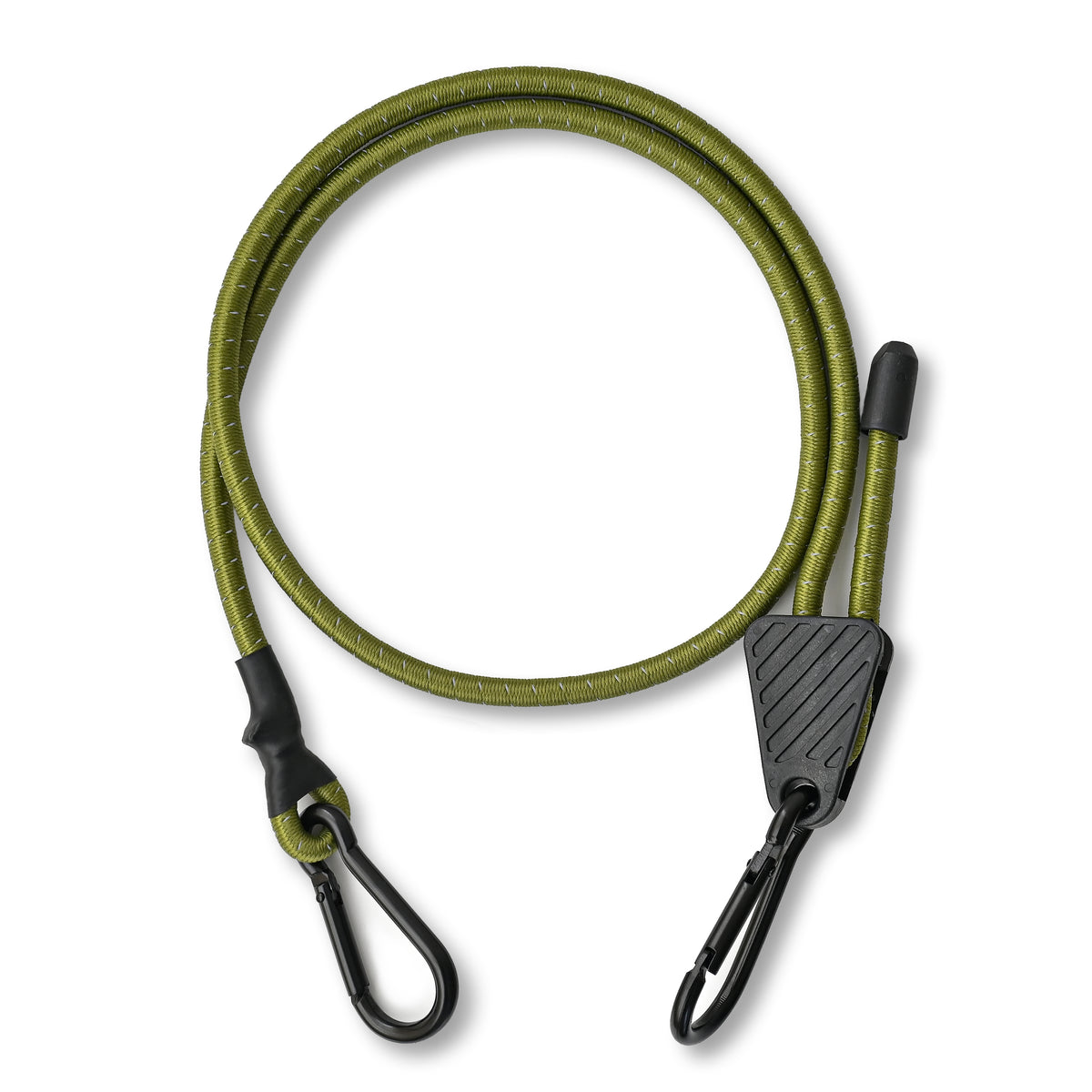 MTRAIL 反射材入り 調節式 強化大型カラビナフック ゴムバンド